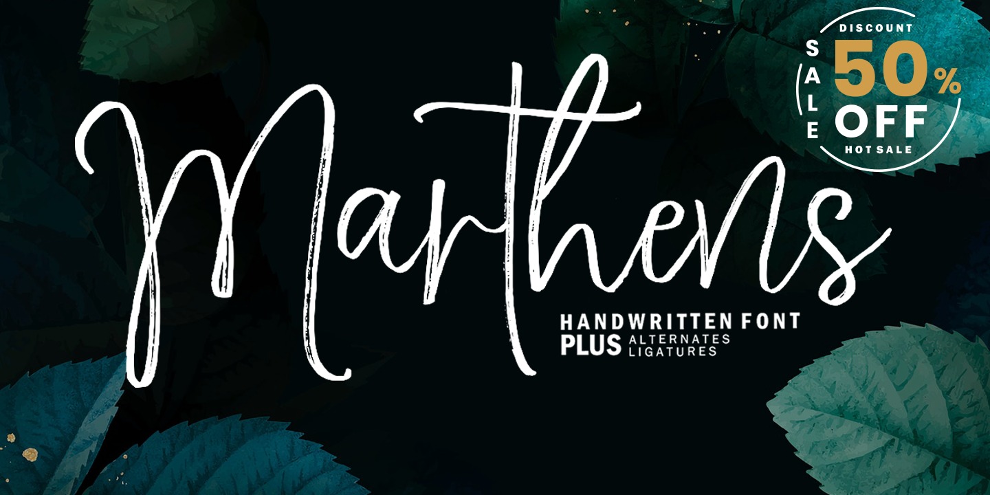 Beispiel einer Marthens-Schriftart #7